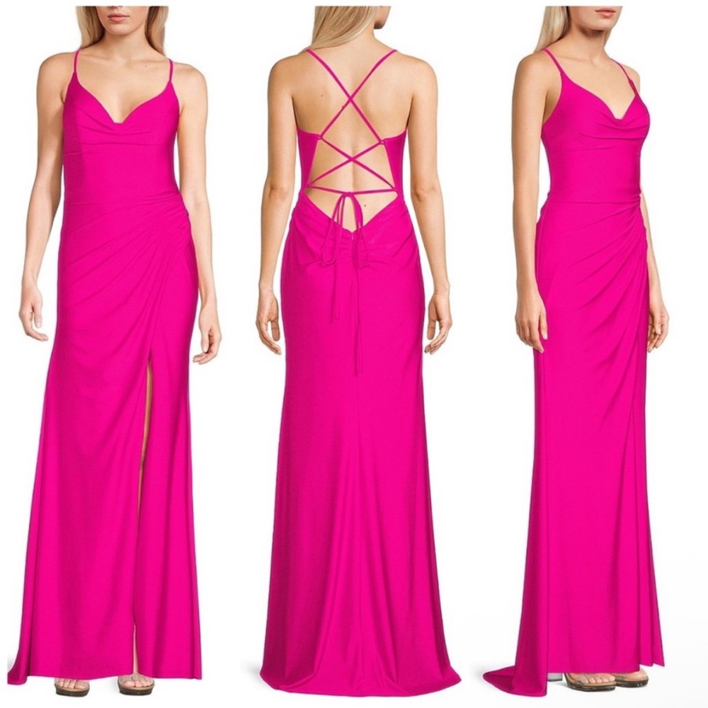 GB Elegant Hot pink Pink Evening Gown
